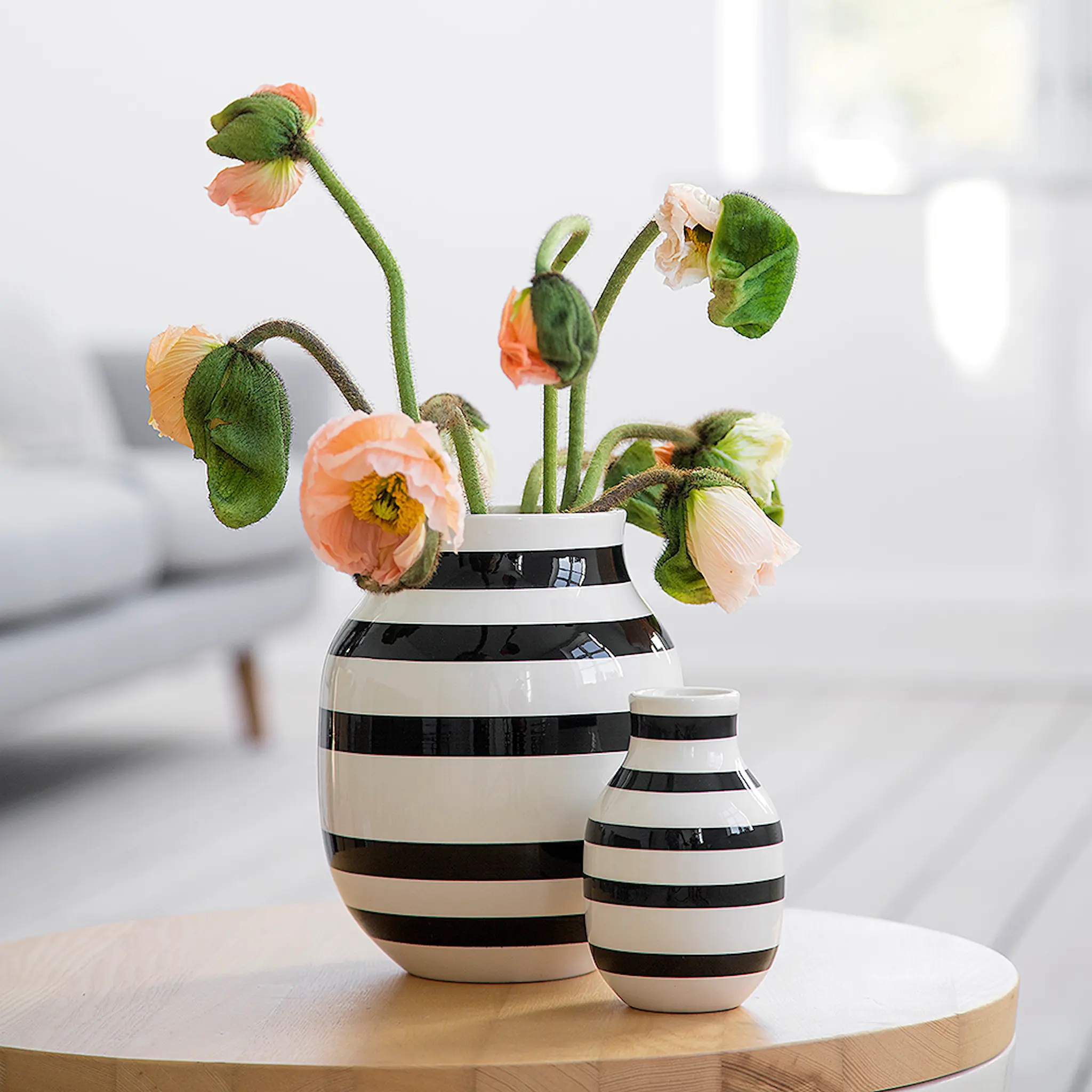 Kähler Omaggio Vas 20 cm Svart
