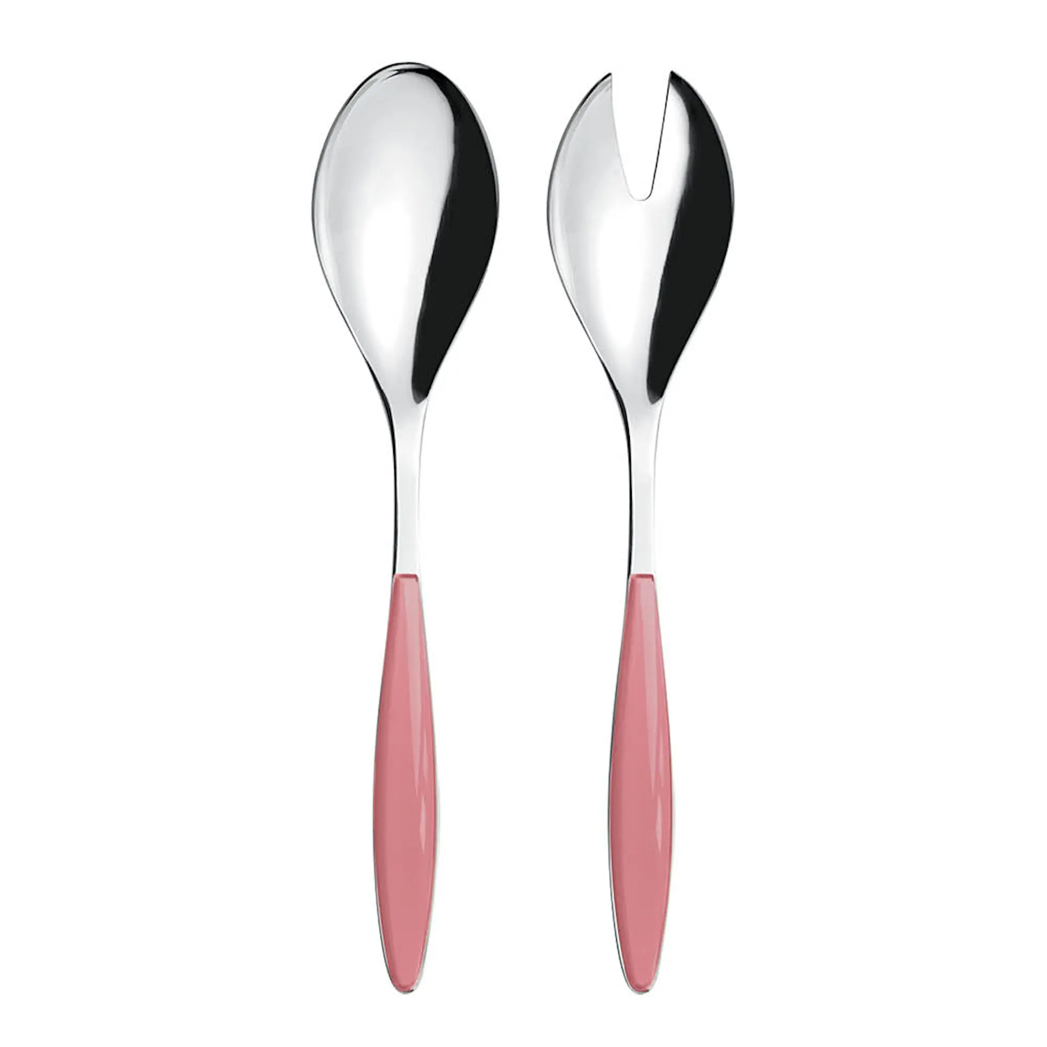 Guzzini Feeling salatbestikk 25 cm 2 deler dyp rosa