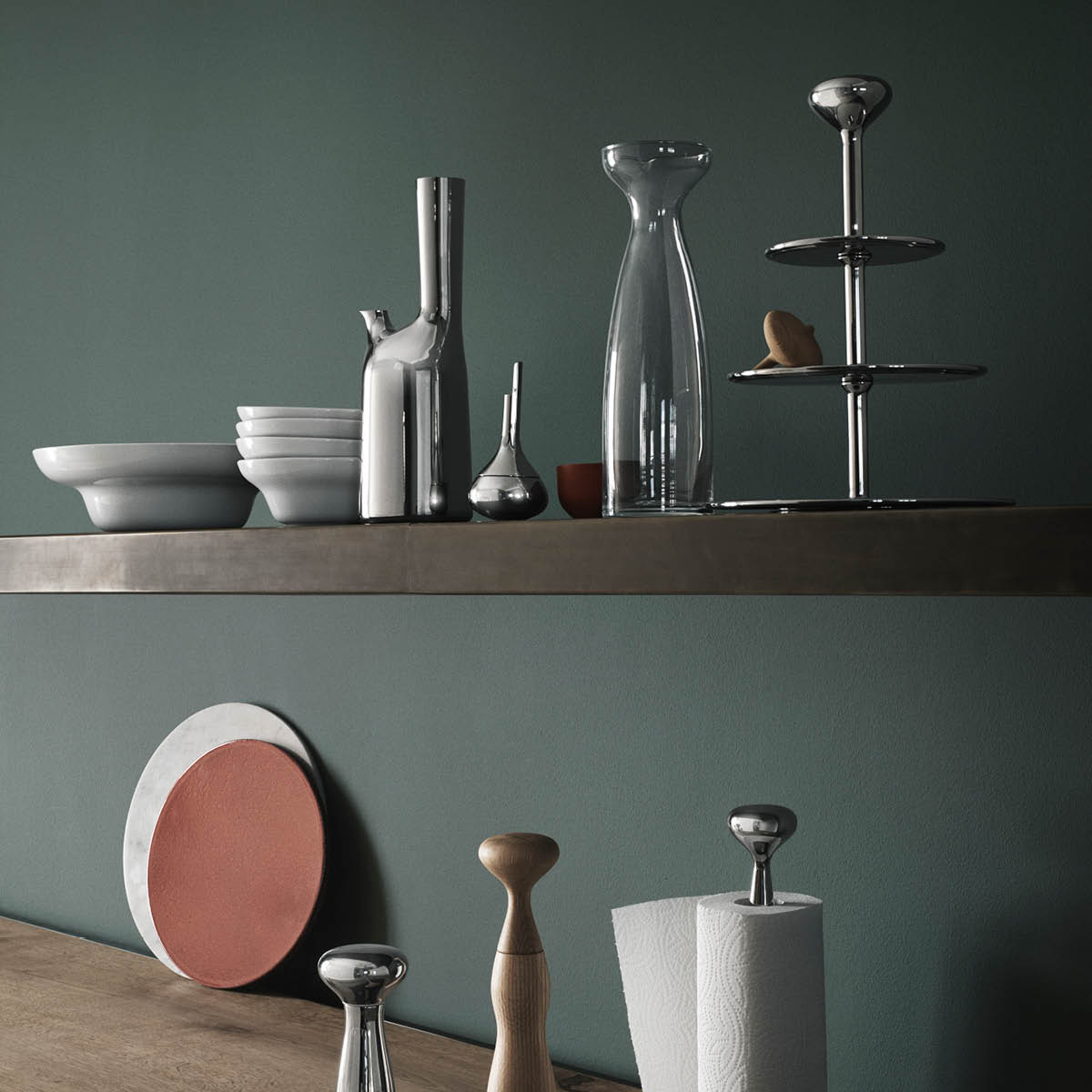 Georg Jensen Alfredo Kakkuvati 35 cm 3 kerrosta