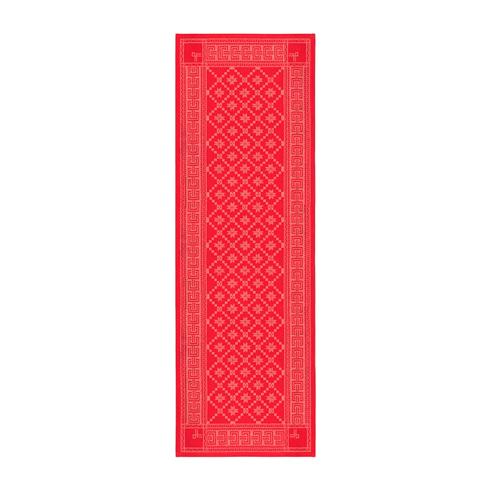 Ekelund Åttebladrose bordslöpare 50X150 cm röd