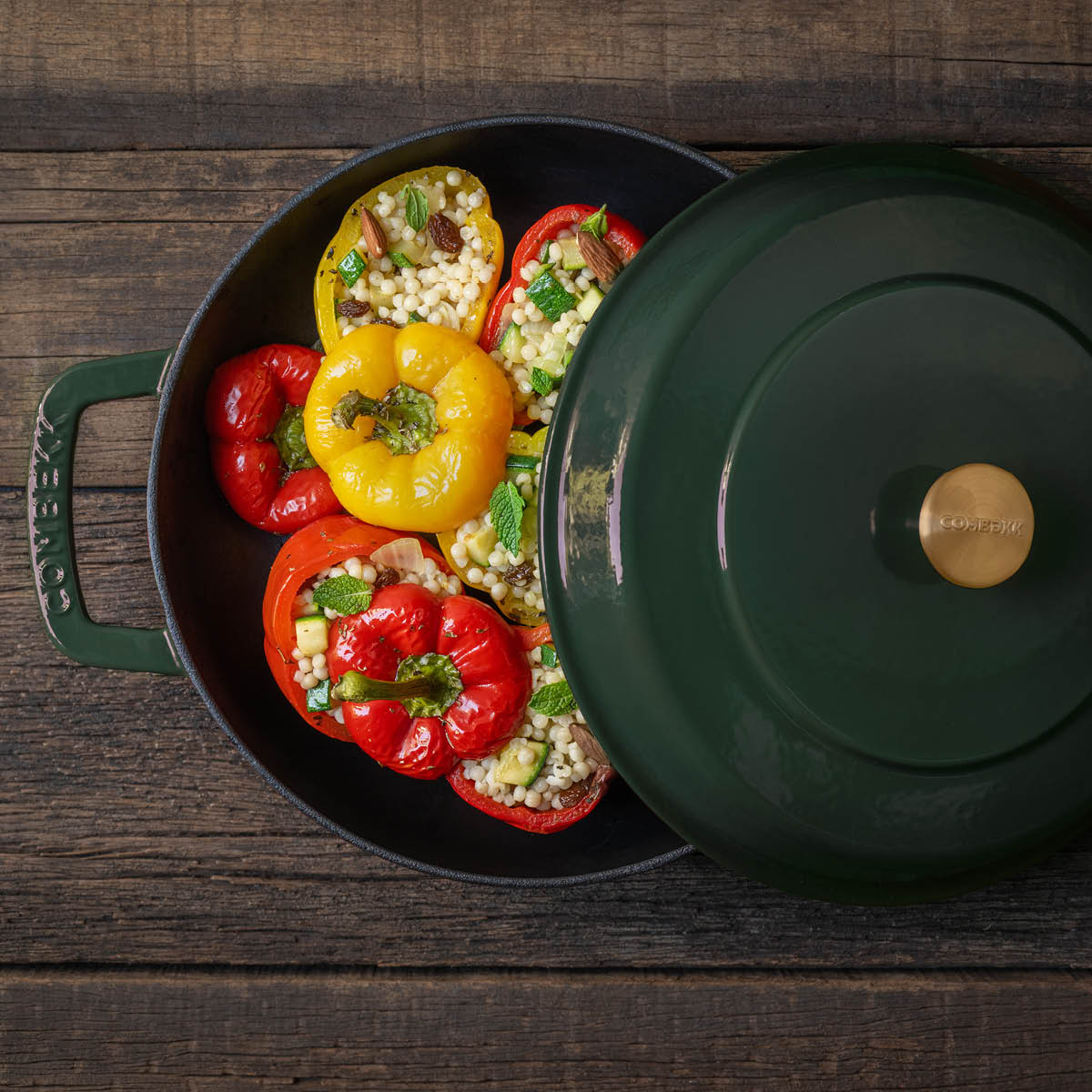 Combekk Braiser valurautapata 28 cm 5 L holly green