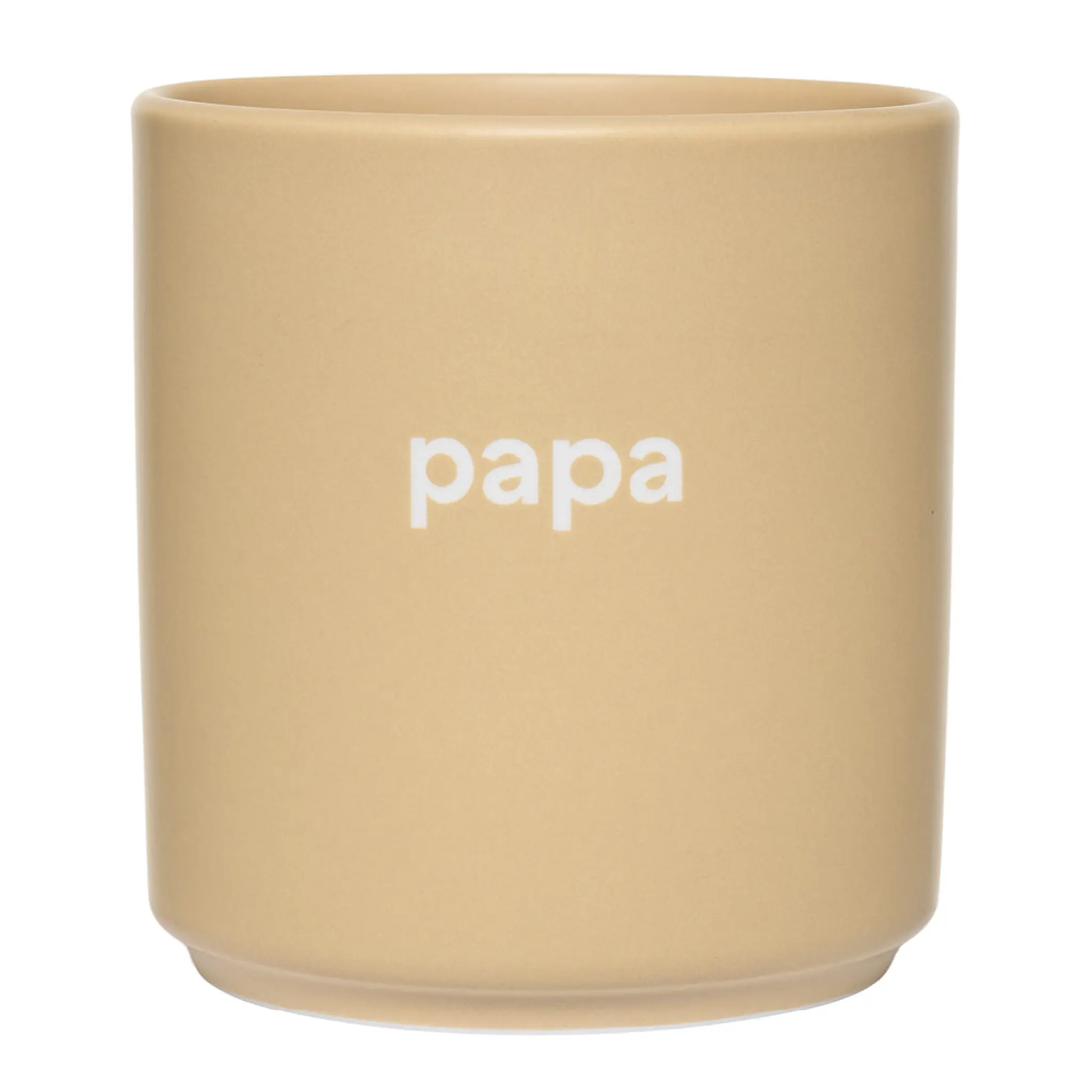 Design Letters Favourite Mugg Papa 25 cl Beige
