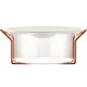 Hot Pot Set Glasskål Med Stålstativ Och Silikonlock 2,5L