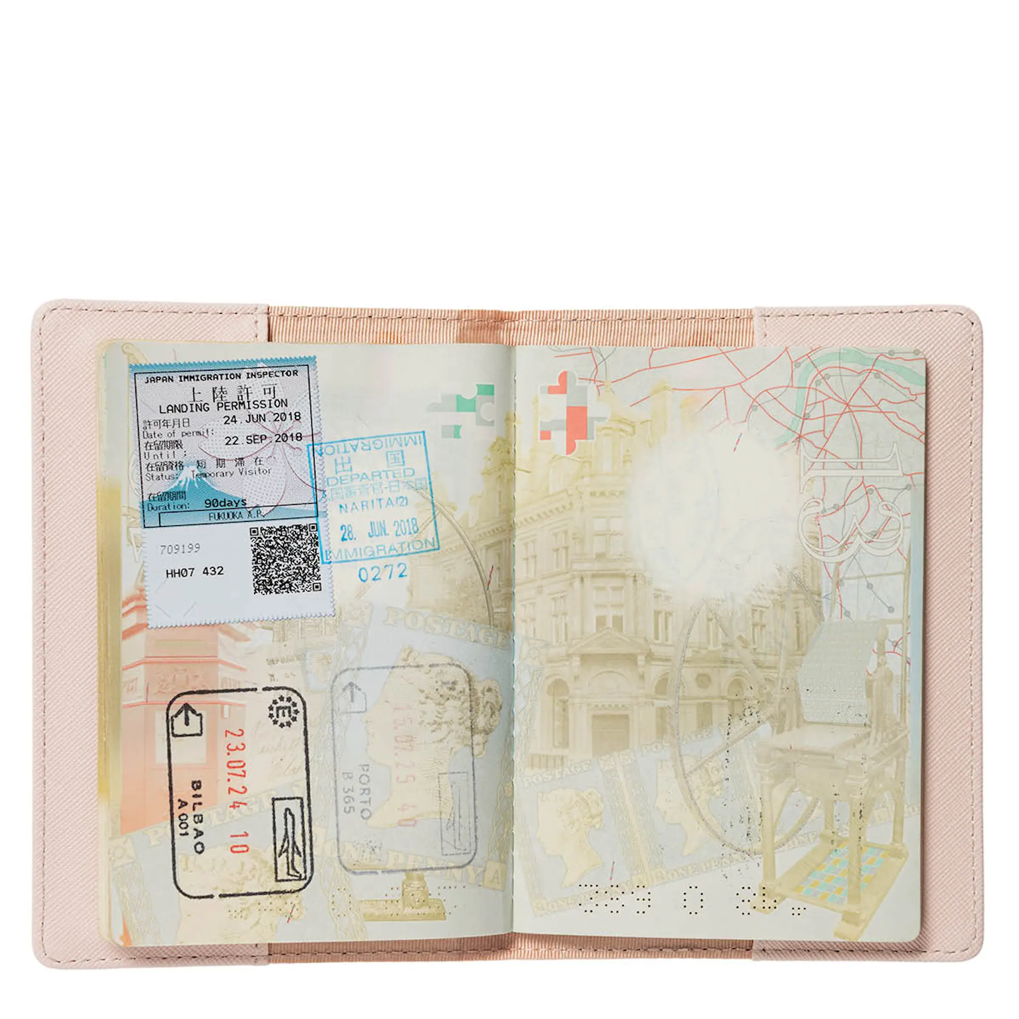 Moomin Arabia Mumin passfodral 15x10 cm Redo för semester