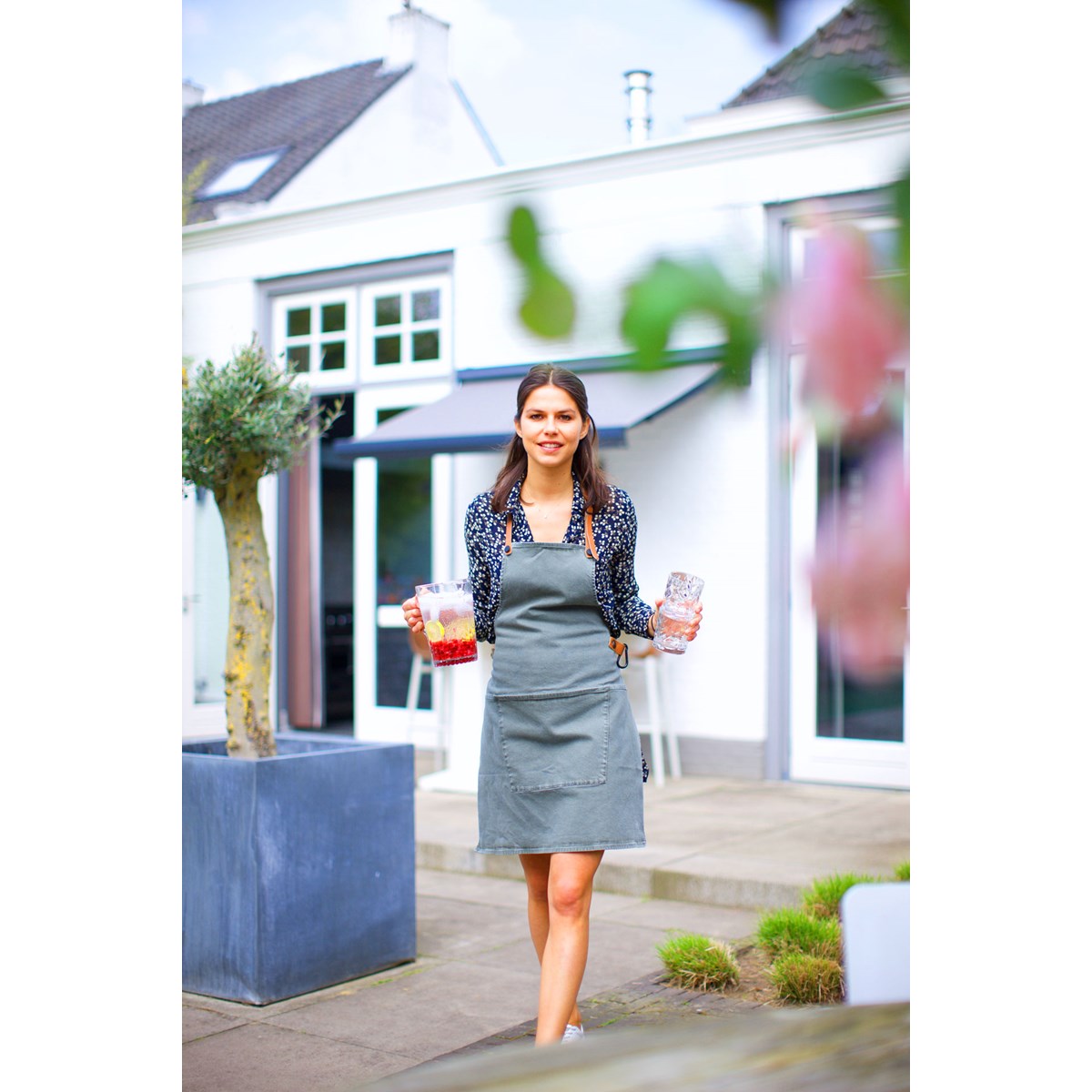 Dutchdeluxes Förkläde Canvas Grå