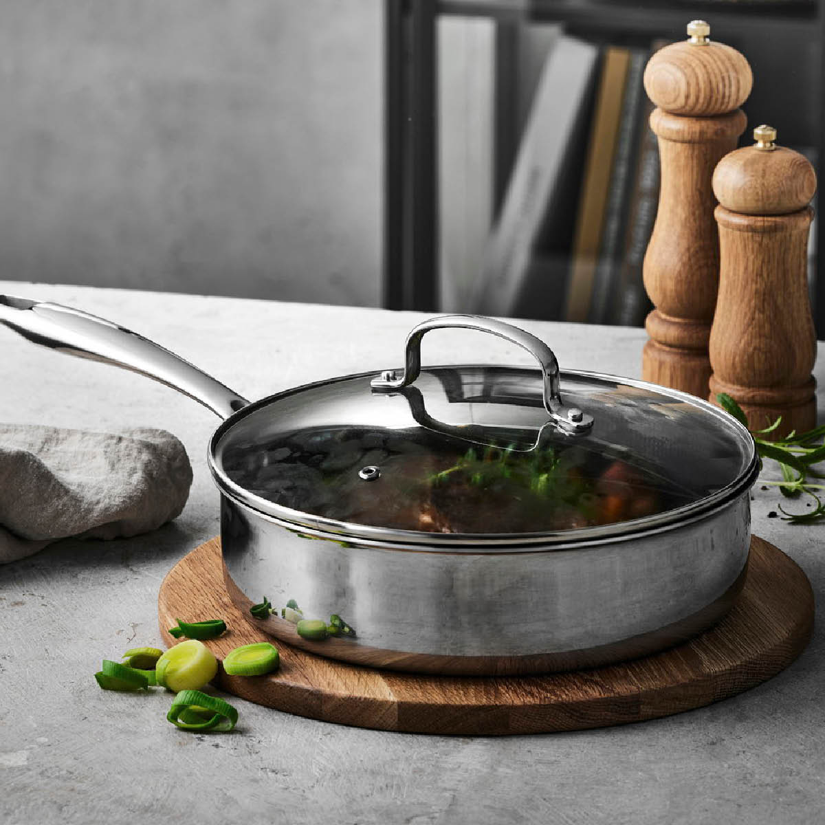 Pillivuyt Gourmet Paillon Hybrid sautépanne 24 cm keramisk