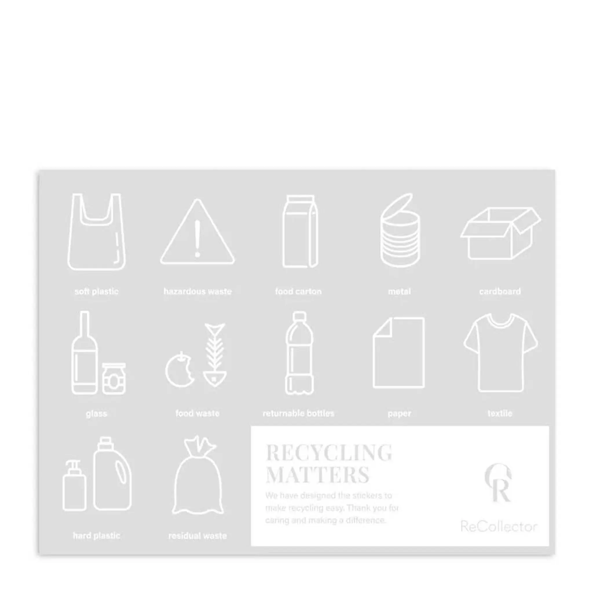 ReCollector Stickers klistermärken White