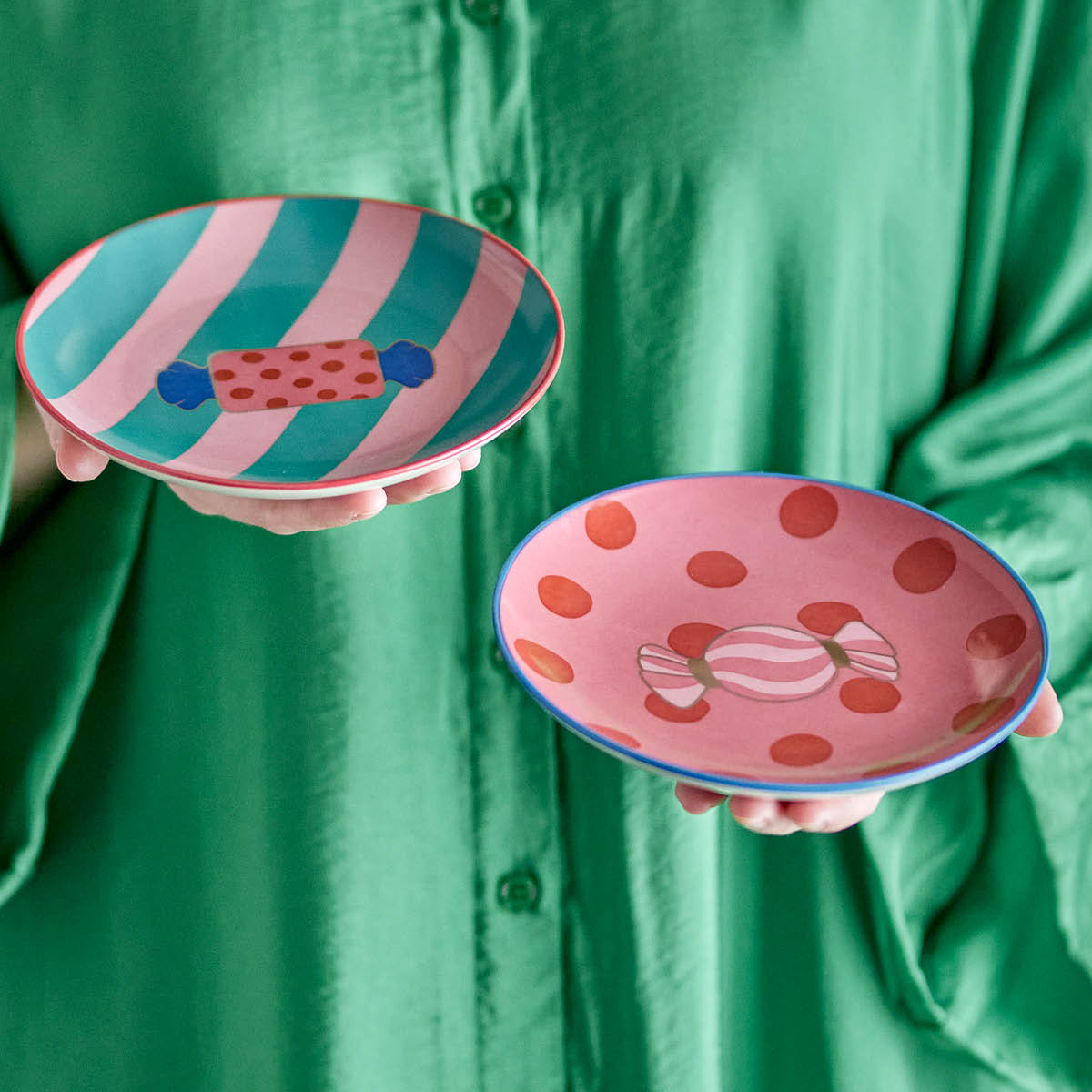 Bloomingville Caramella tallerken 16 cm 2 stk rosa