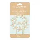 Love tårtdekoration 12,5 cm trä