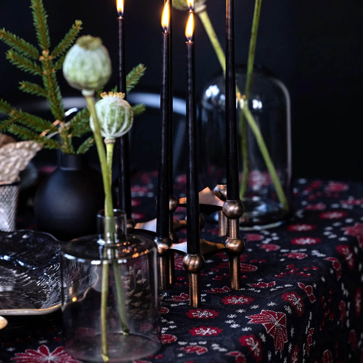 Ekelund Bettys Jul duk 145x250 cm röd