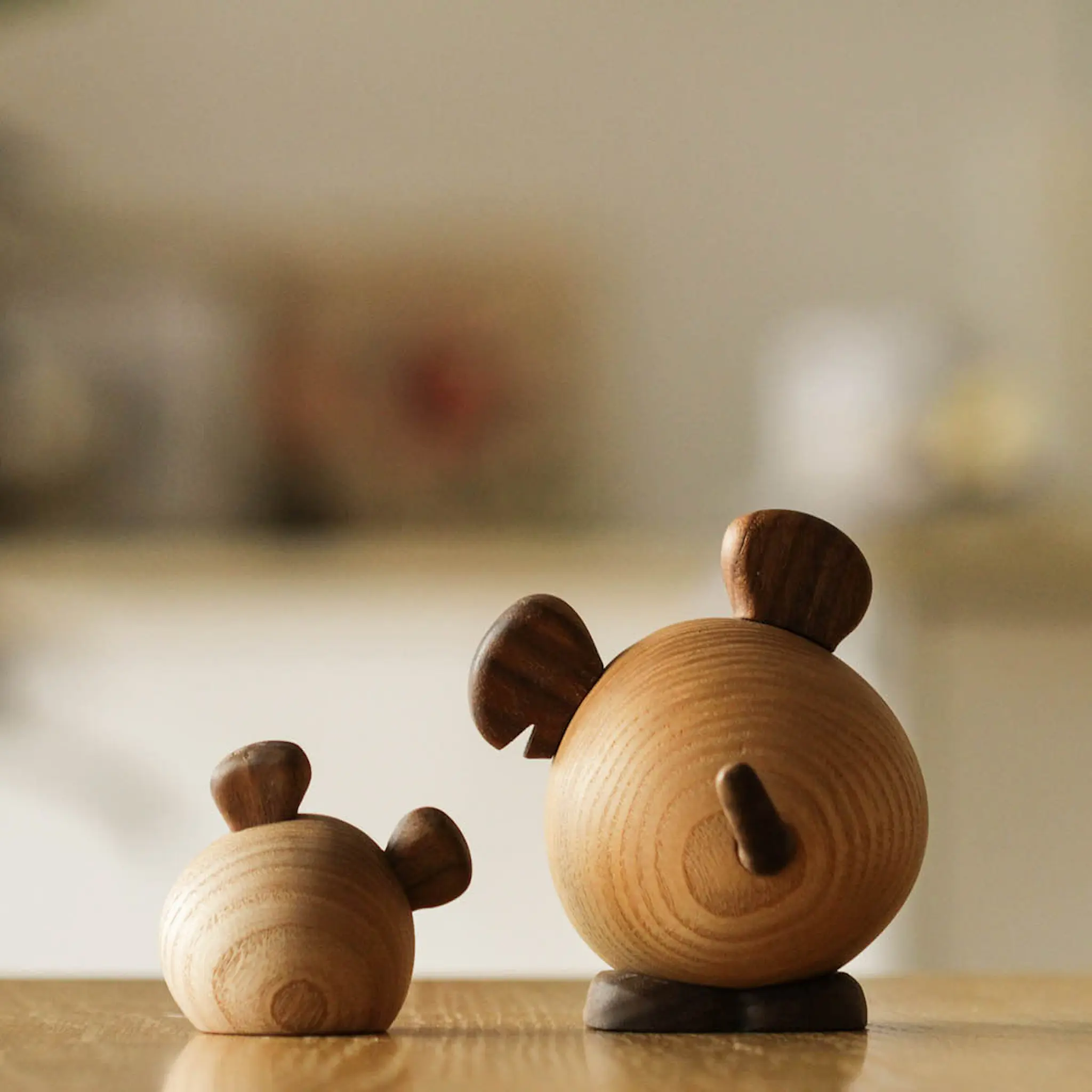 FableWood Puufiguuri Hiiri Ingolf 9 cm Saarni/Pähkinä