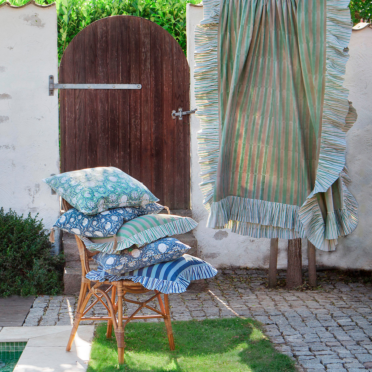 Chamois Tangier Pomegranate Tyynynpäällinen 50x50 cm Green