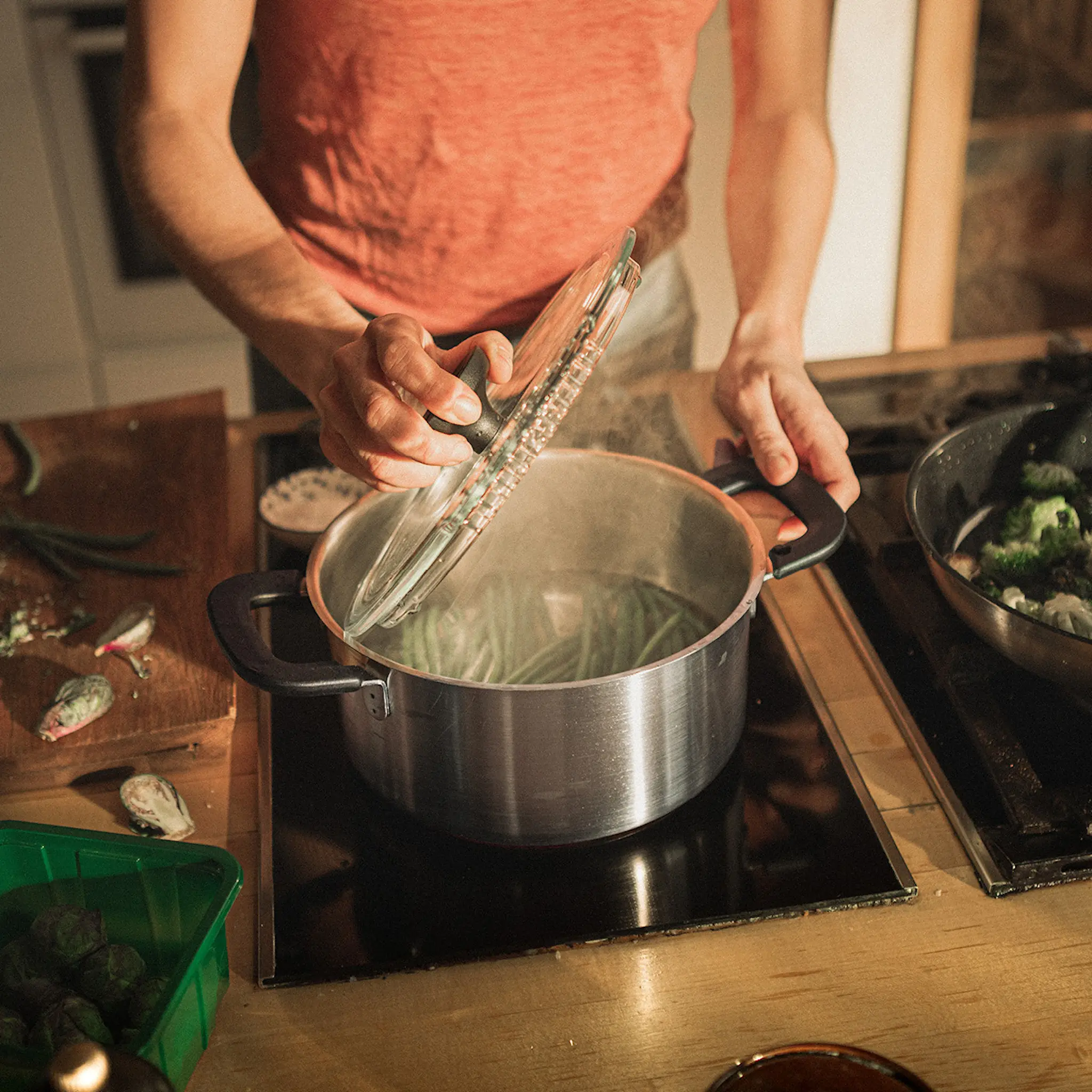 Fiskars Functional Form gryta med glaslock 3 L