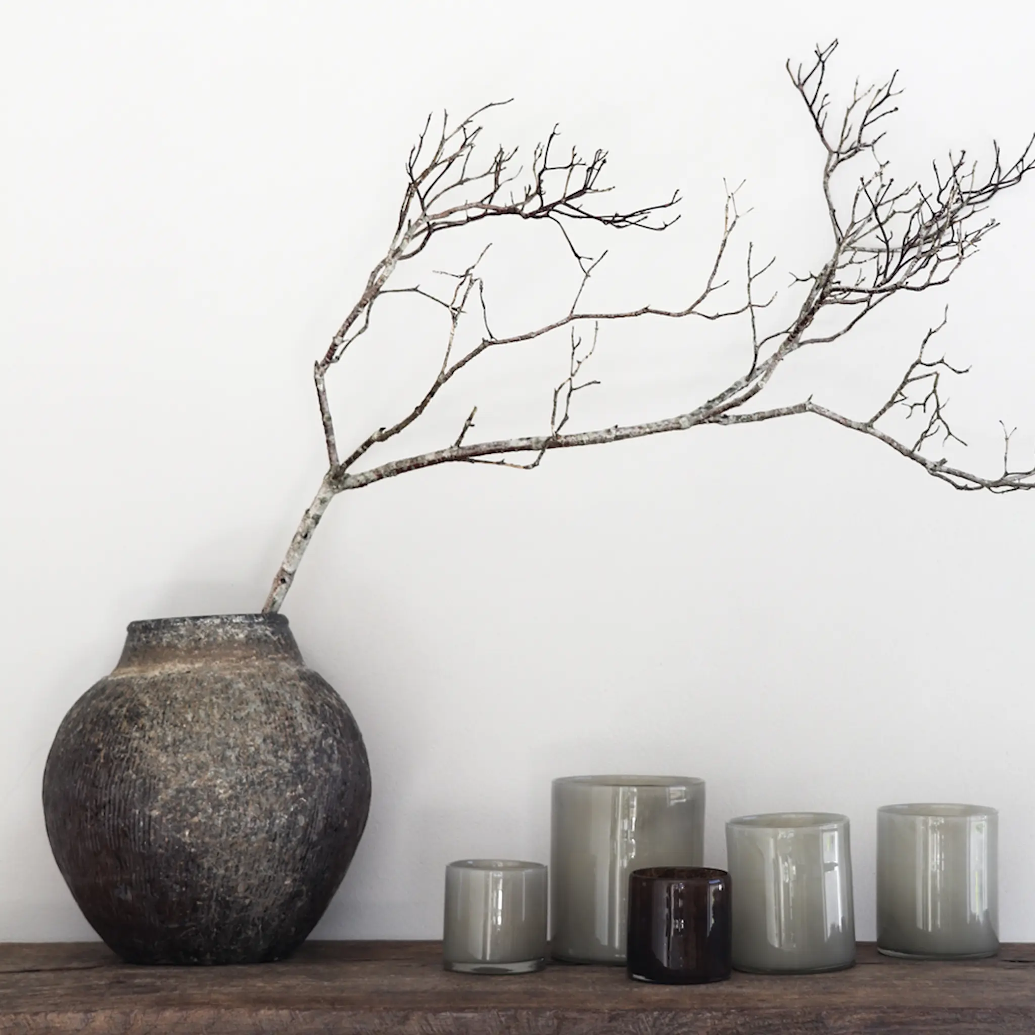 Tell Me More Lyric lyslykt 10x10 cm warm grey