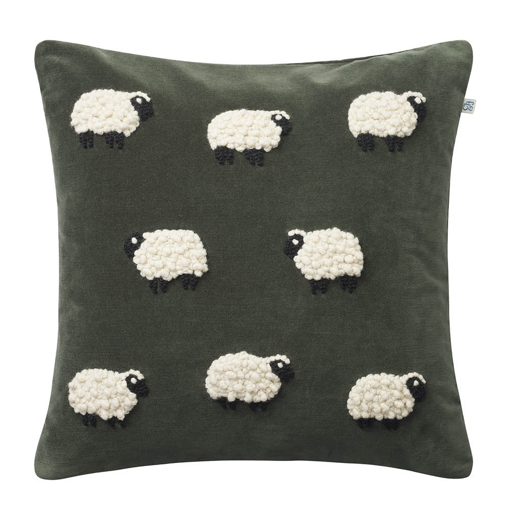 Chhatwal & Jonsson Sheep putetrekk velur 50x50 cm Forest Green