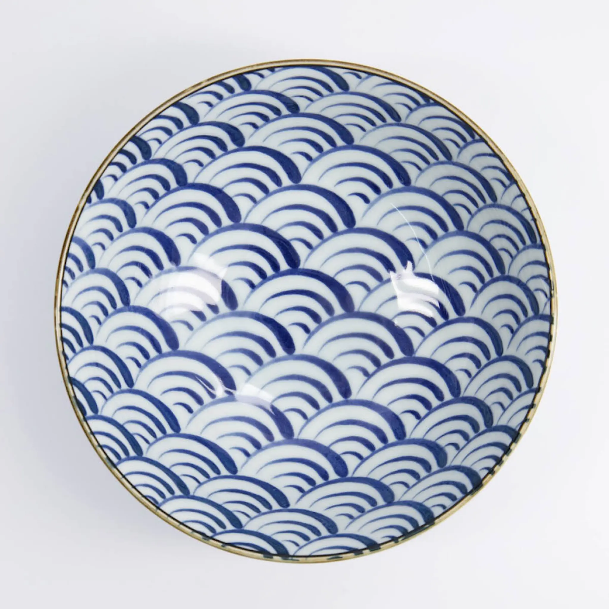 Tokyo Design Studio Natsu Nami Kulho 21x7,8 cm 1 L Sininen/Valkoinen