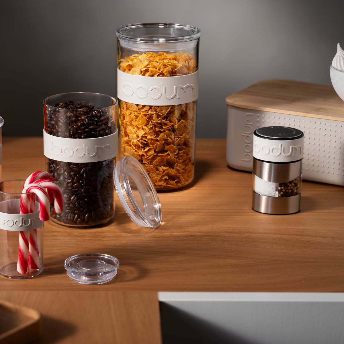 Bodum Twin salt- och pepparkvarn 12,5 cm vit