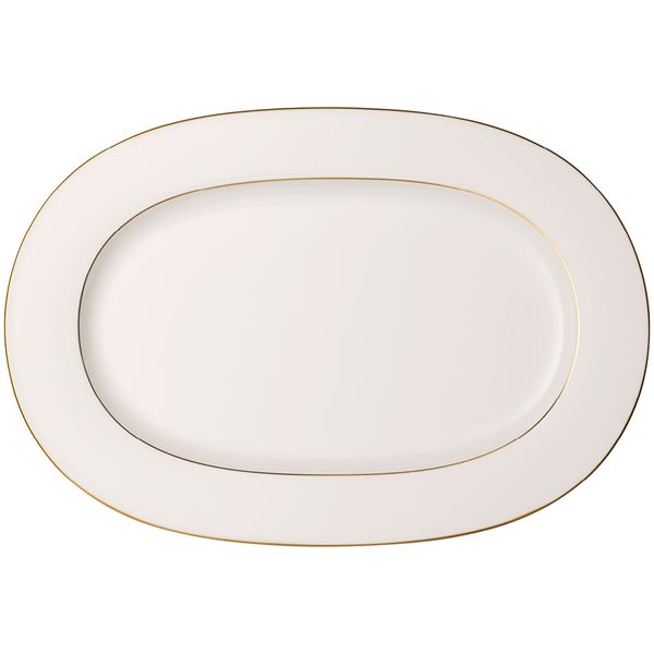 Villeroy & Boch Anmut Gold ovalt fat 41 cm vit/guld