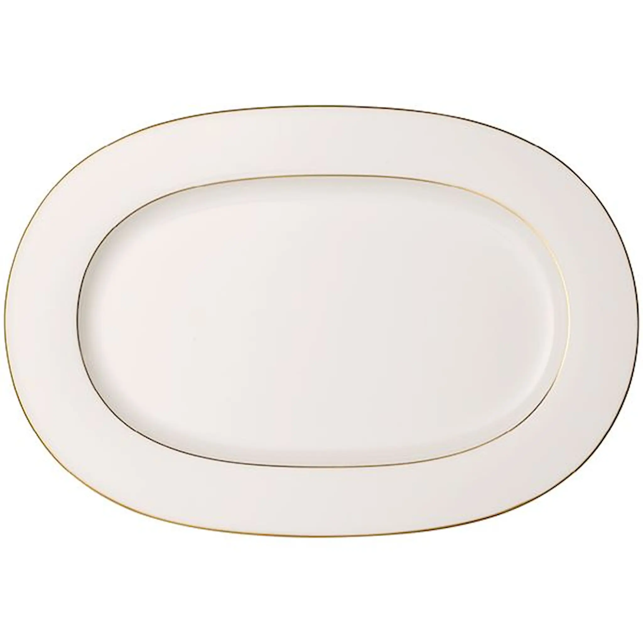 Villeroy & Boch Anmut Gold ovalt fat 41 cm vit/guld