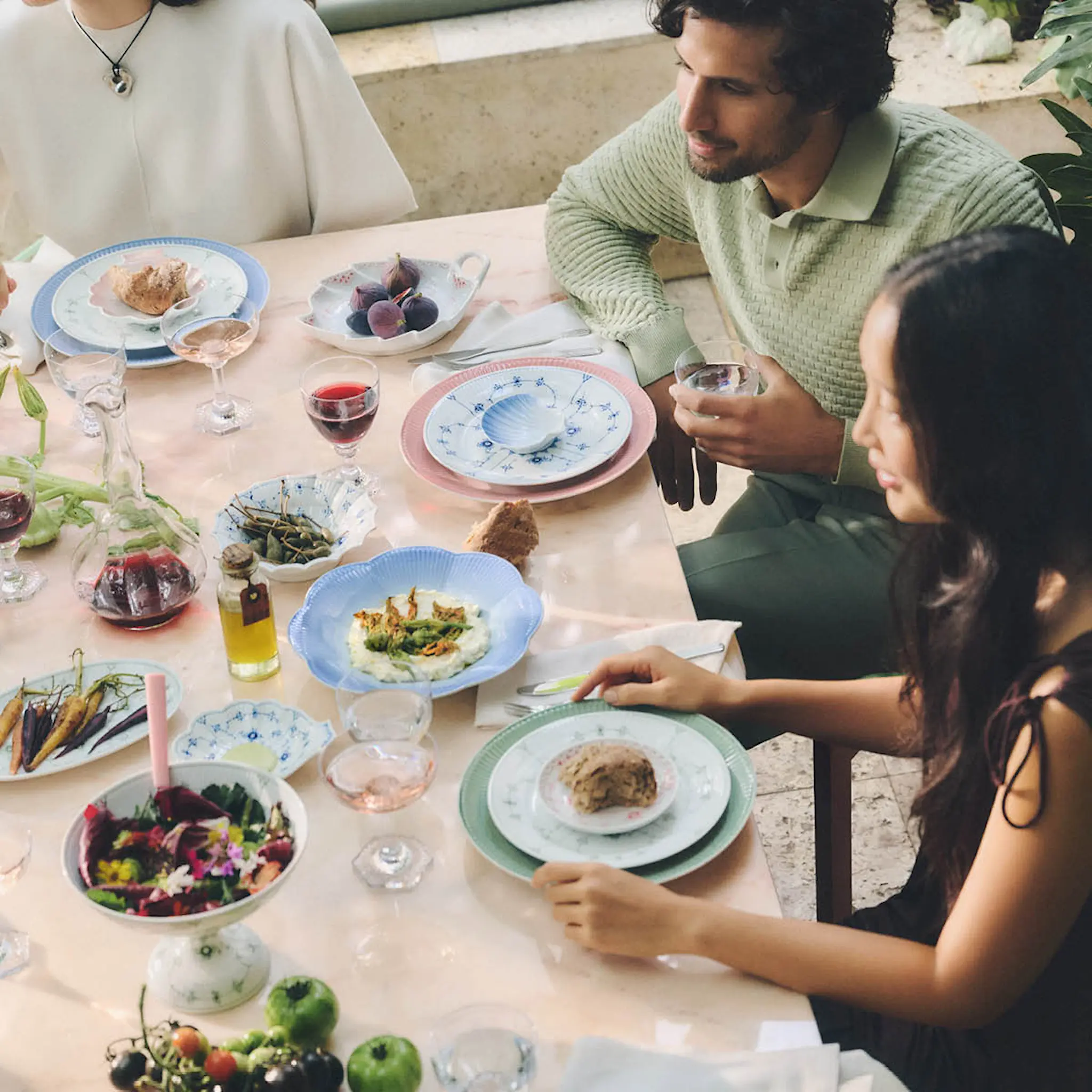 Royal Copenhagen Iris tallrik 27 cm grön