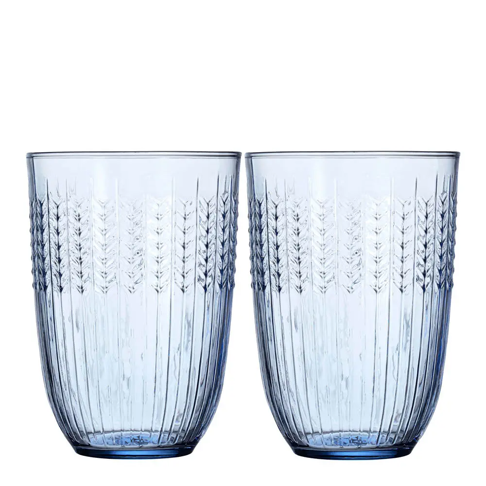 Swedish Grace glass 37 cl 2 stk blå