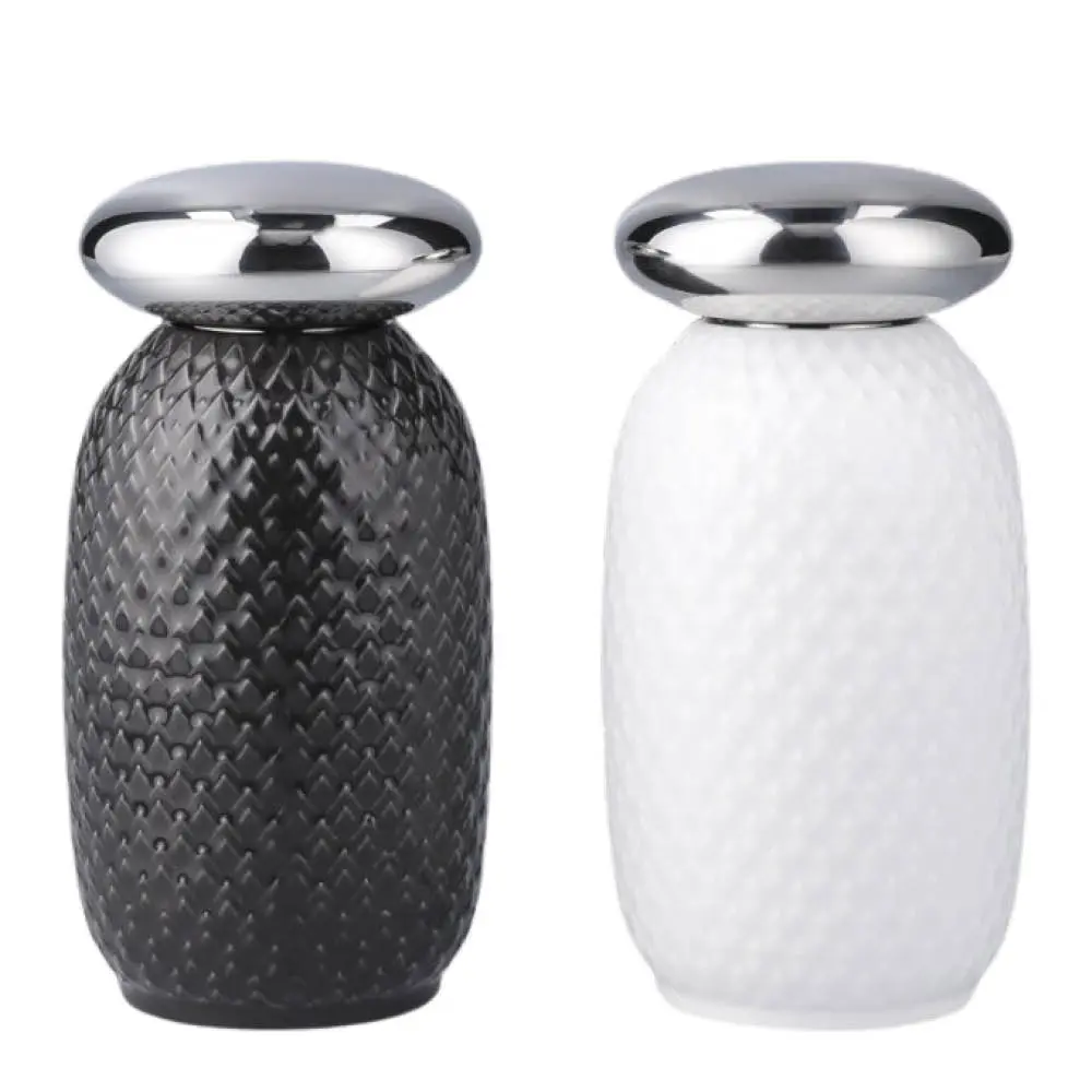 Rhombe Salt- og peppersett 13 cm white/slate