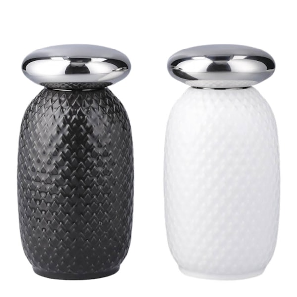 Rhombe salt- och pepparset 13 cm white/slate
