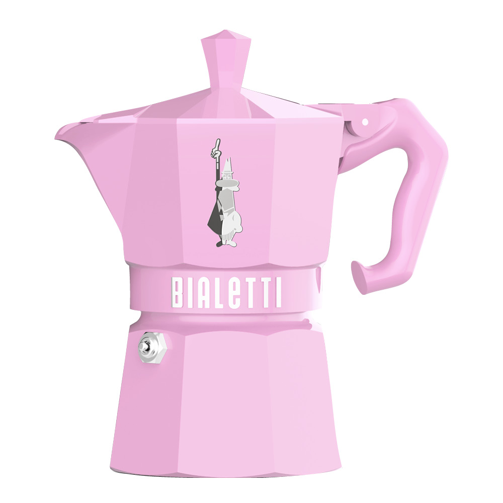 Bialetti - Exclusive Moka Express Mutteripannu 13 cl 3 kuppia Vaaleanpunainen