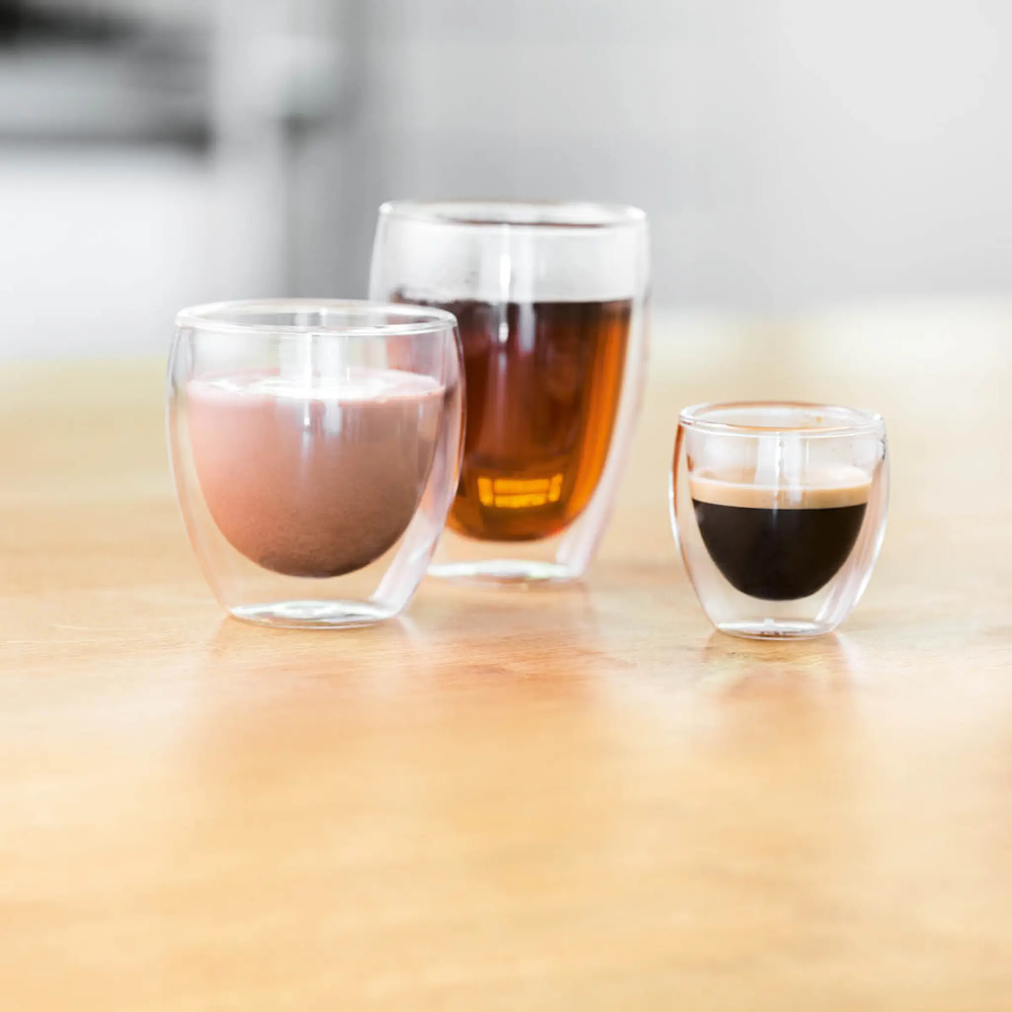 Bodum Pavina Kahvilasi kaksiseinäinen 8 cl + 35 cl 4 kpl Kirkas