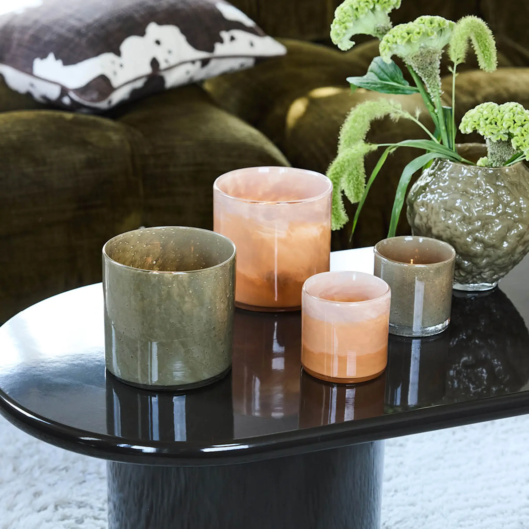 ByOn Calore ljuslykta XS 10 cm aprikos