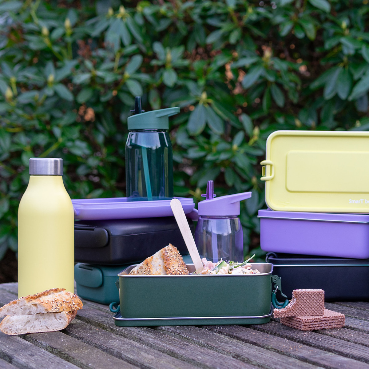 Modern House Smart box matlåda 1,2 L mörkgrön