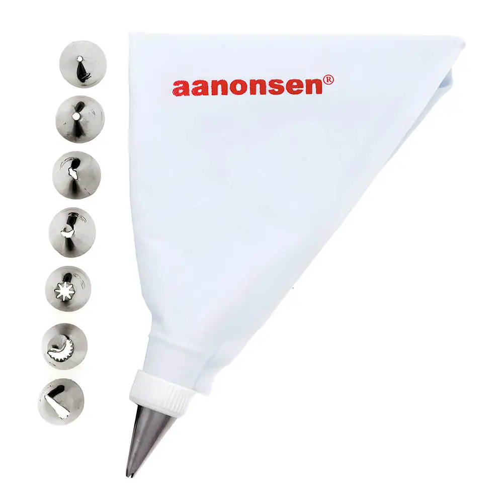 Krempose m/8 ståltuter 35 cm lerettspose
