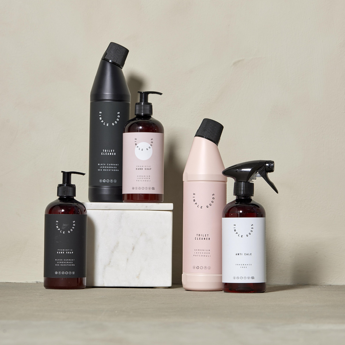 Simple Goods Geranium Tiskiaine 450 ml Vaaleanpunainen