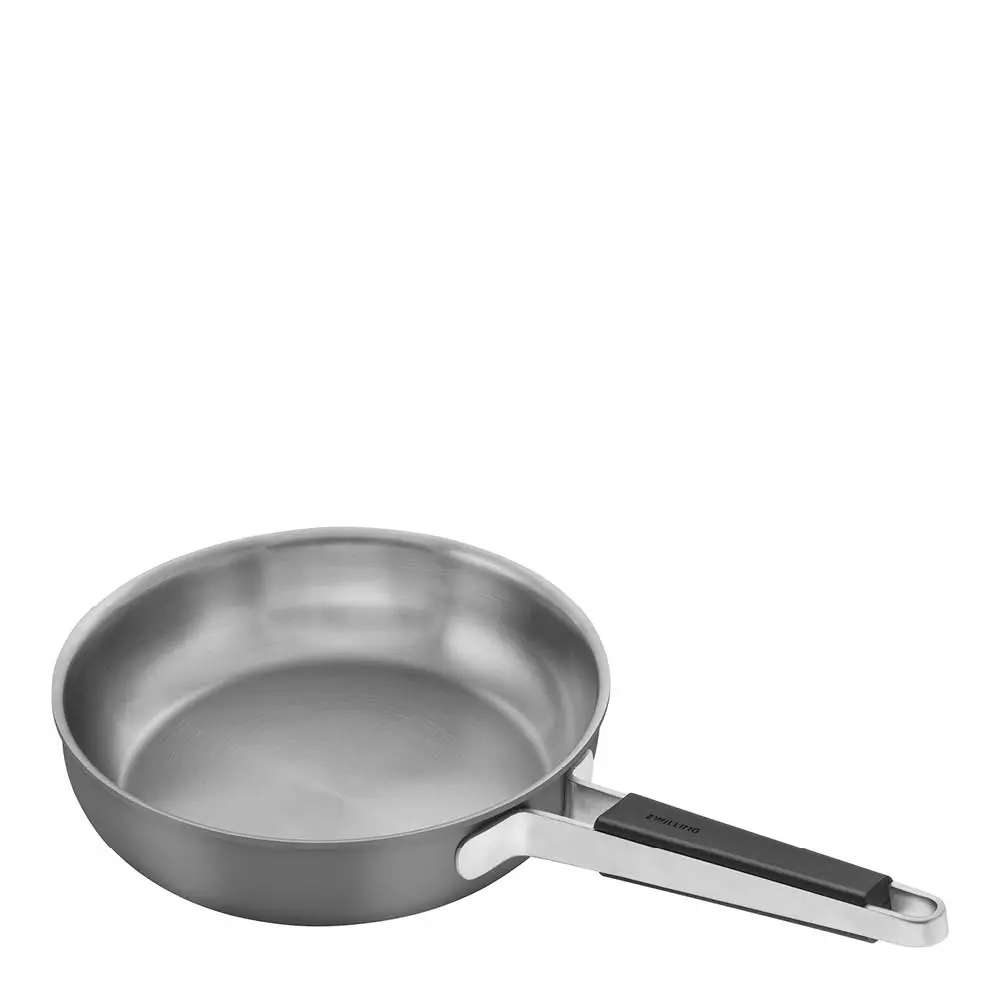 Pure stekepanne 24 cm rustfritt stål/keramisk non-stick grå