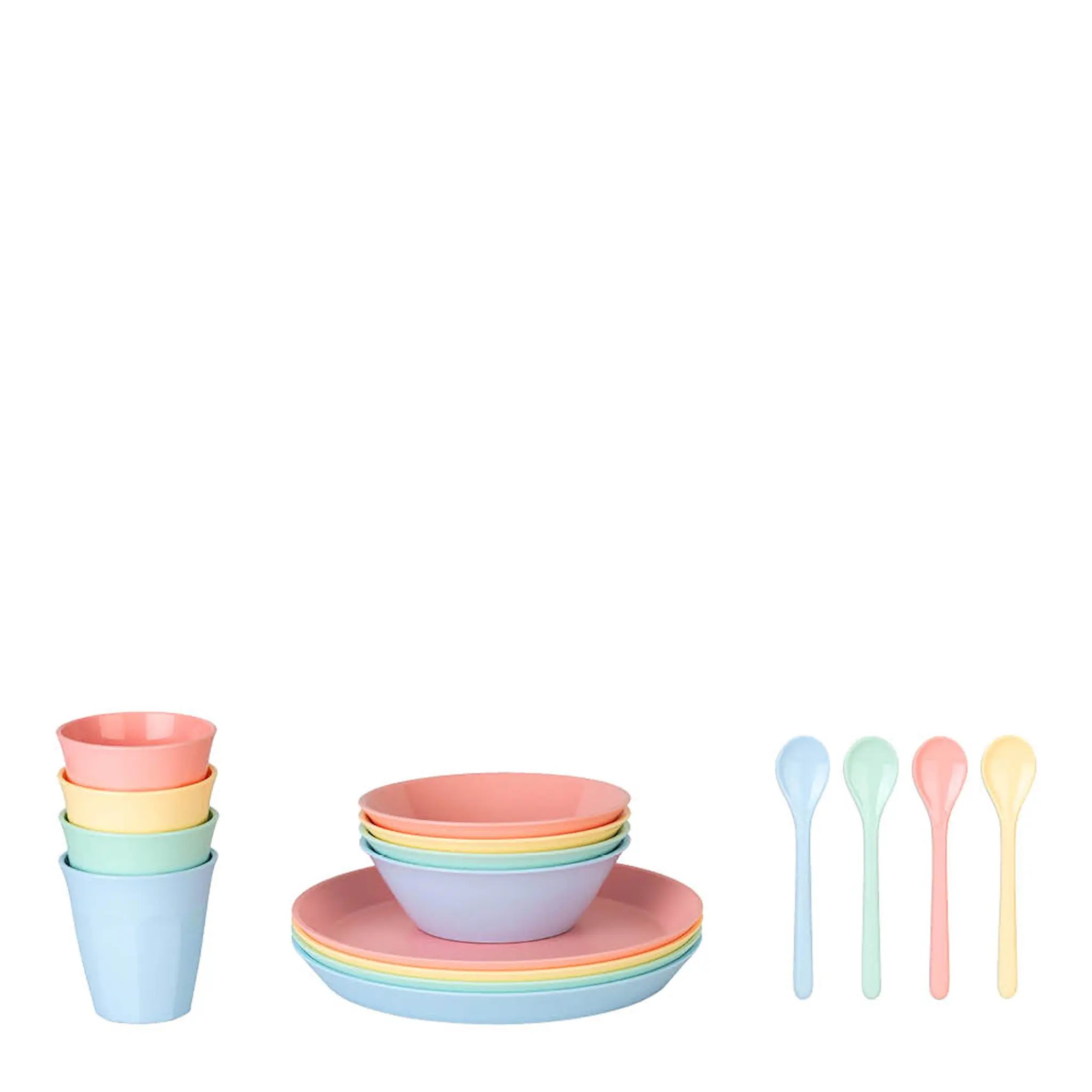 Koziol Nora macarons servis 16 delar multi
