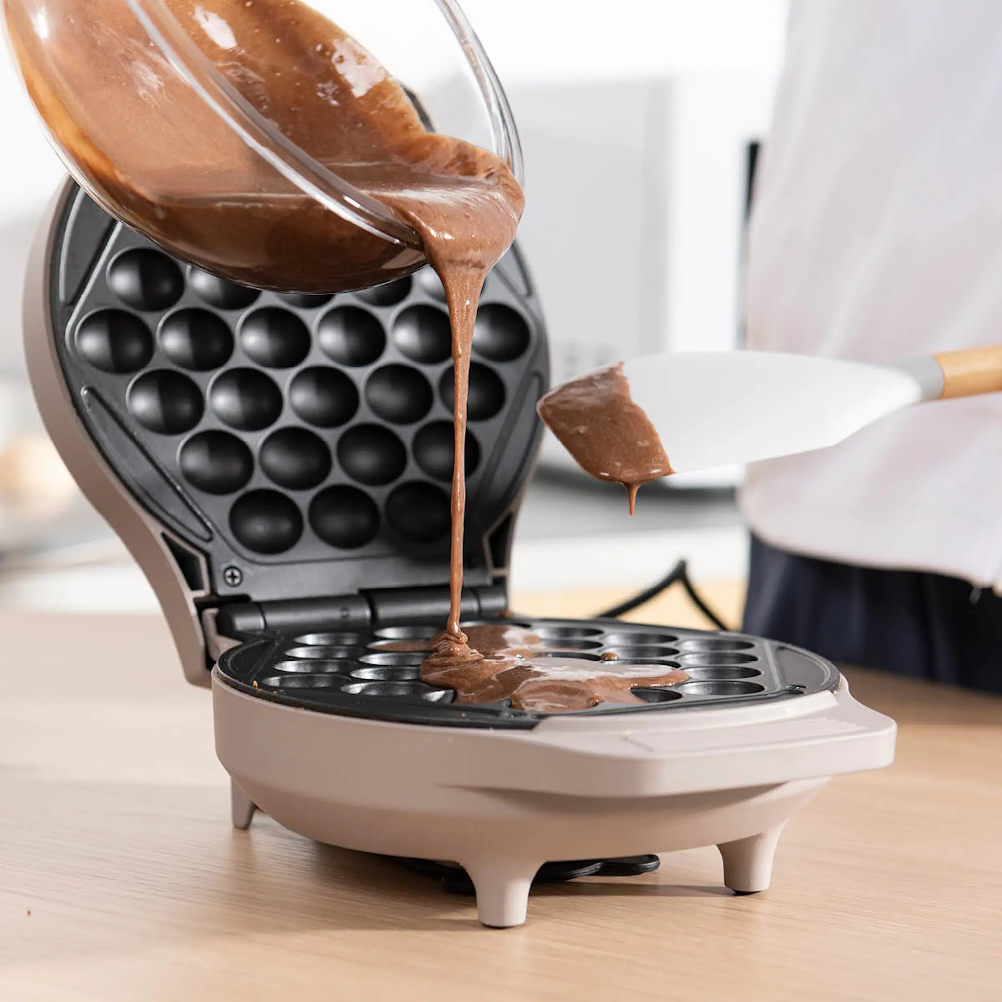 Sabor Select Bubbelvåffeljärn 23 cm Grå
