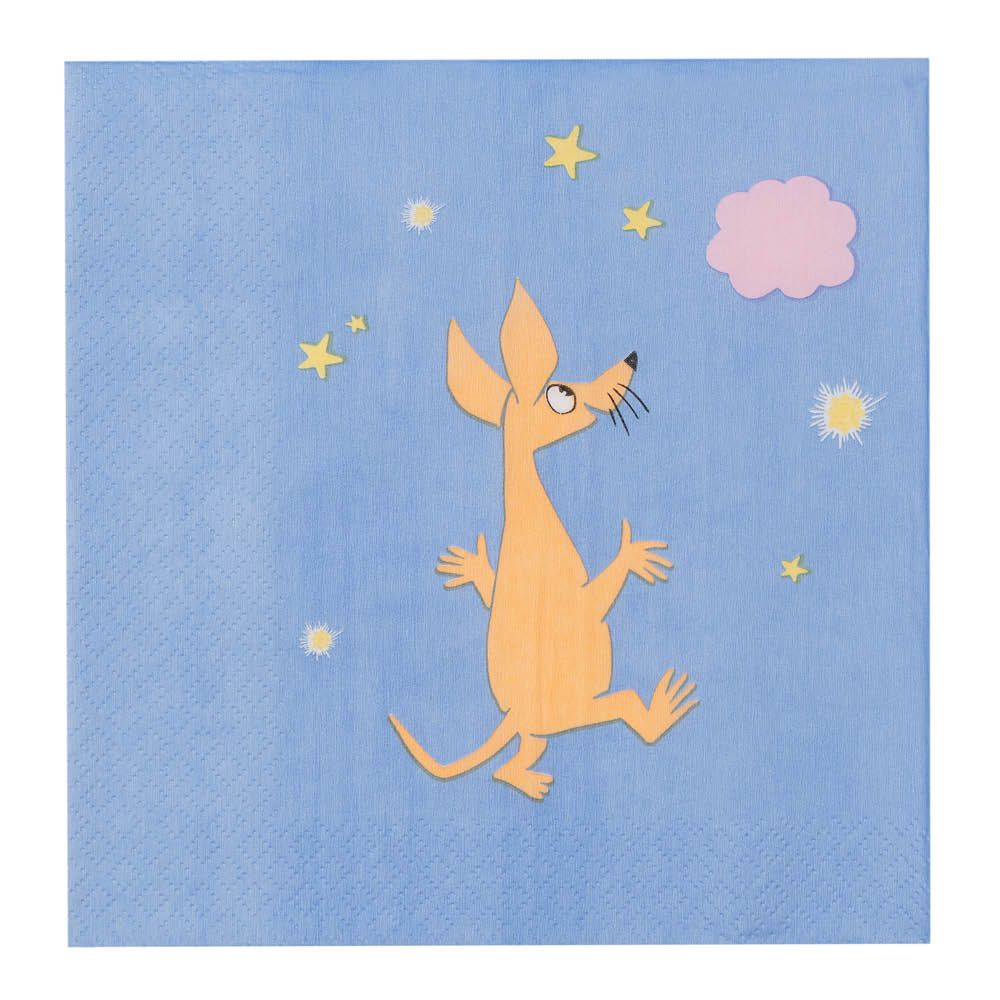 Moomin Arabia Mummi serviett 33x33 cm 20 stk Romeventyr blå