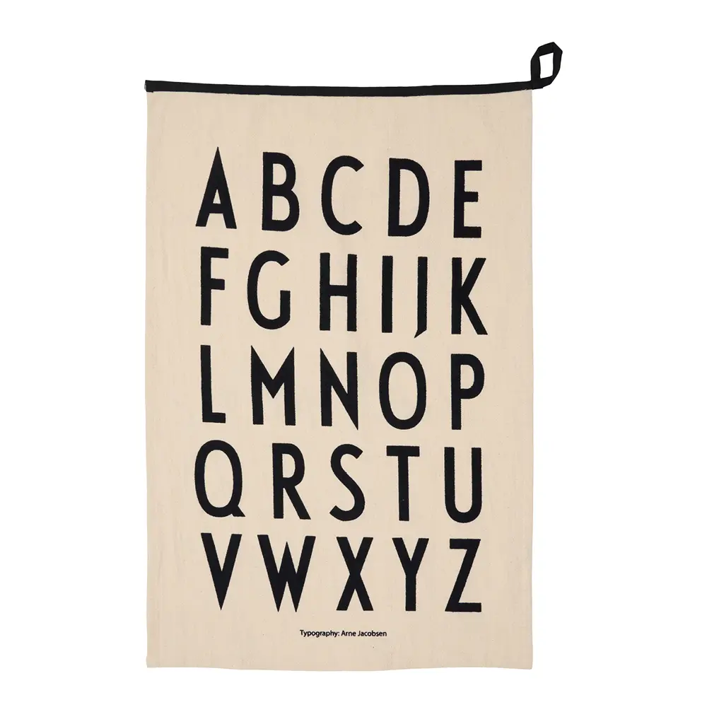 Favourite Premium Classic Keittiöpyyhe 50 x 70 cm Beige/Musta