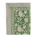 Indian Rose linneduk 145x350 cm grön