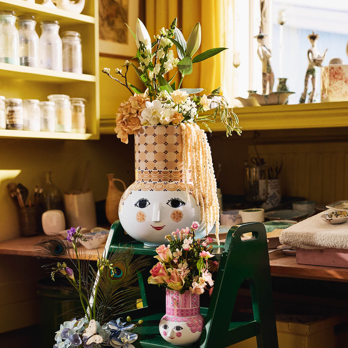 Bjørn Wiinblad Olga Maljakko 35 cm Hiekka