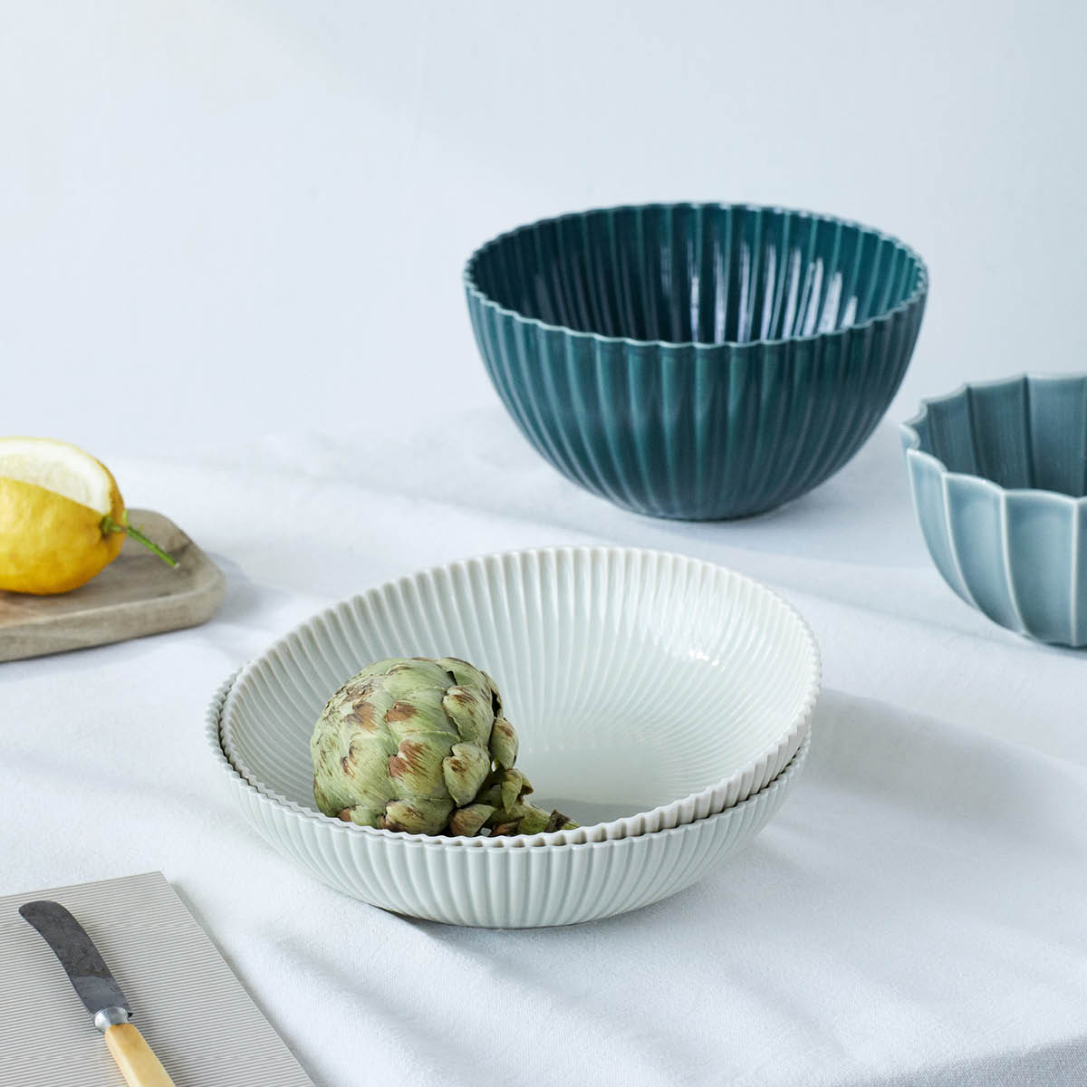 Dottir Samsurium salatskål 24 cm dark sea