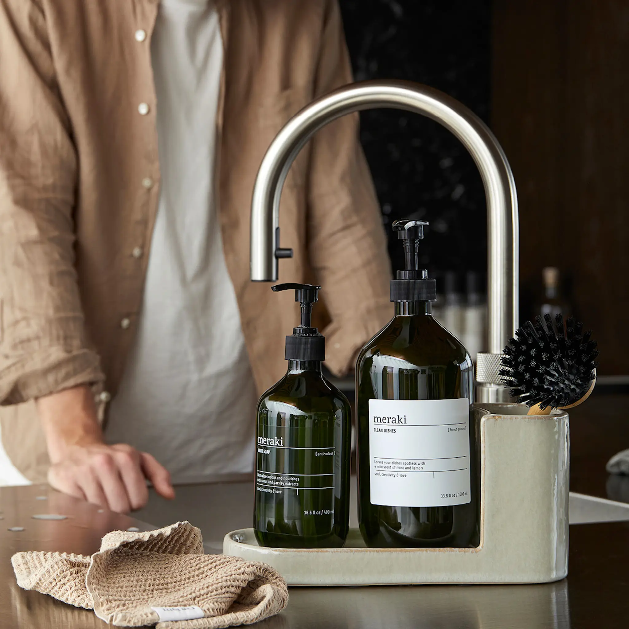 Meraki Tiskiharjateline Shellish Grey