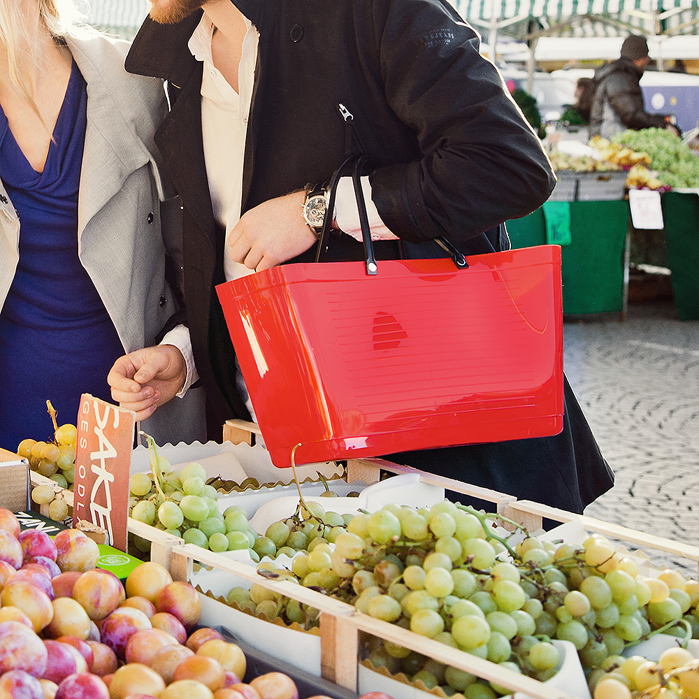 Hinza Väska Plast Stor Röd