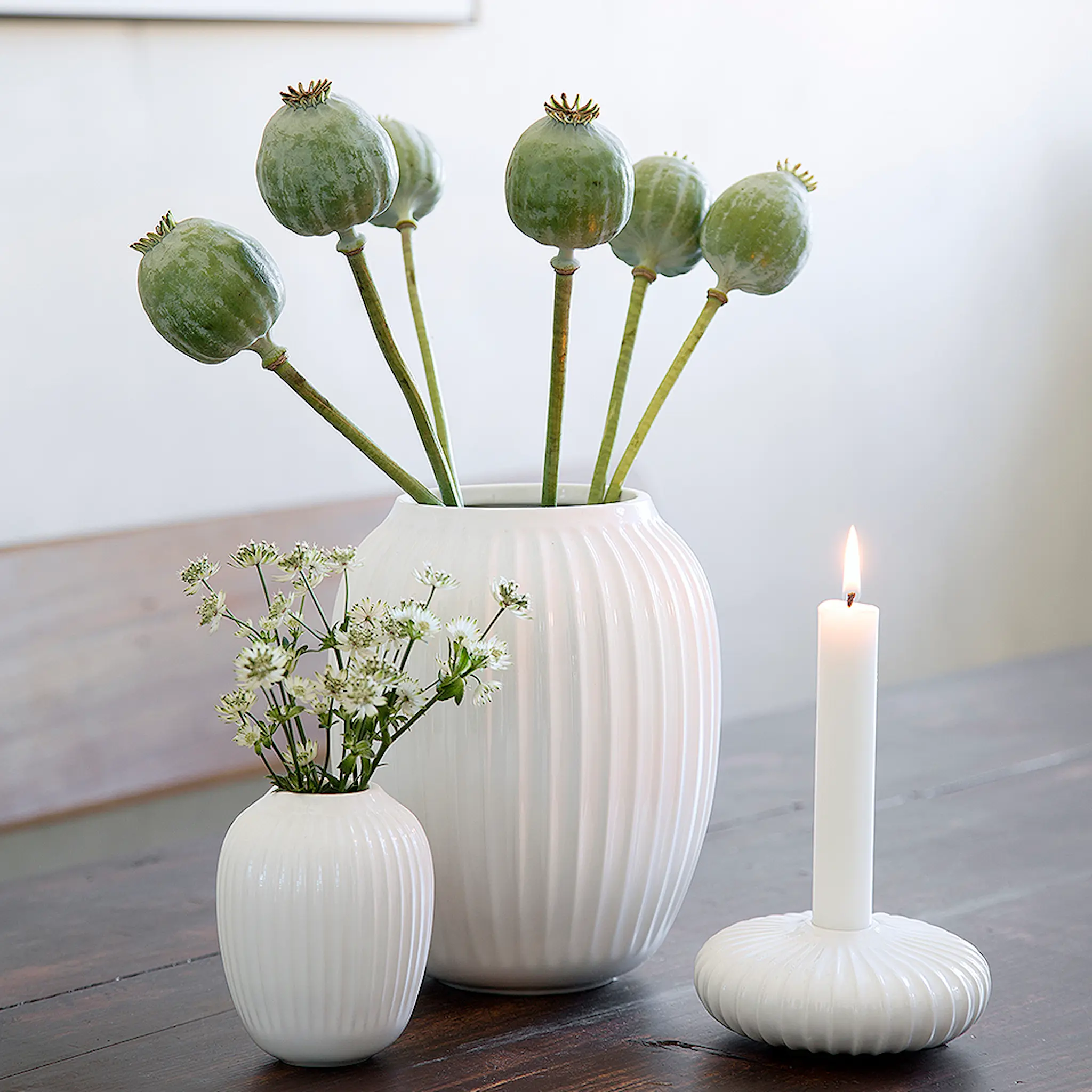 Kähler Hammershøi Maljakko 10 cm Valkoinen