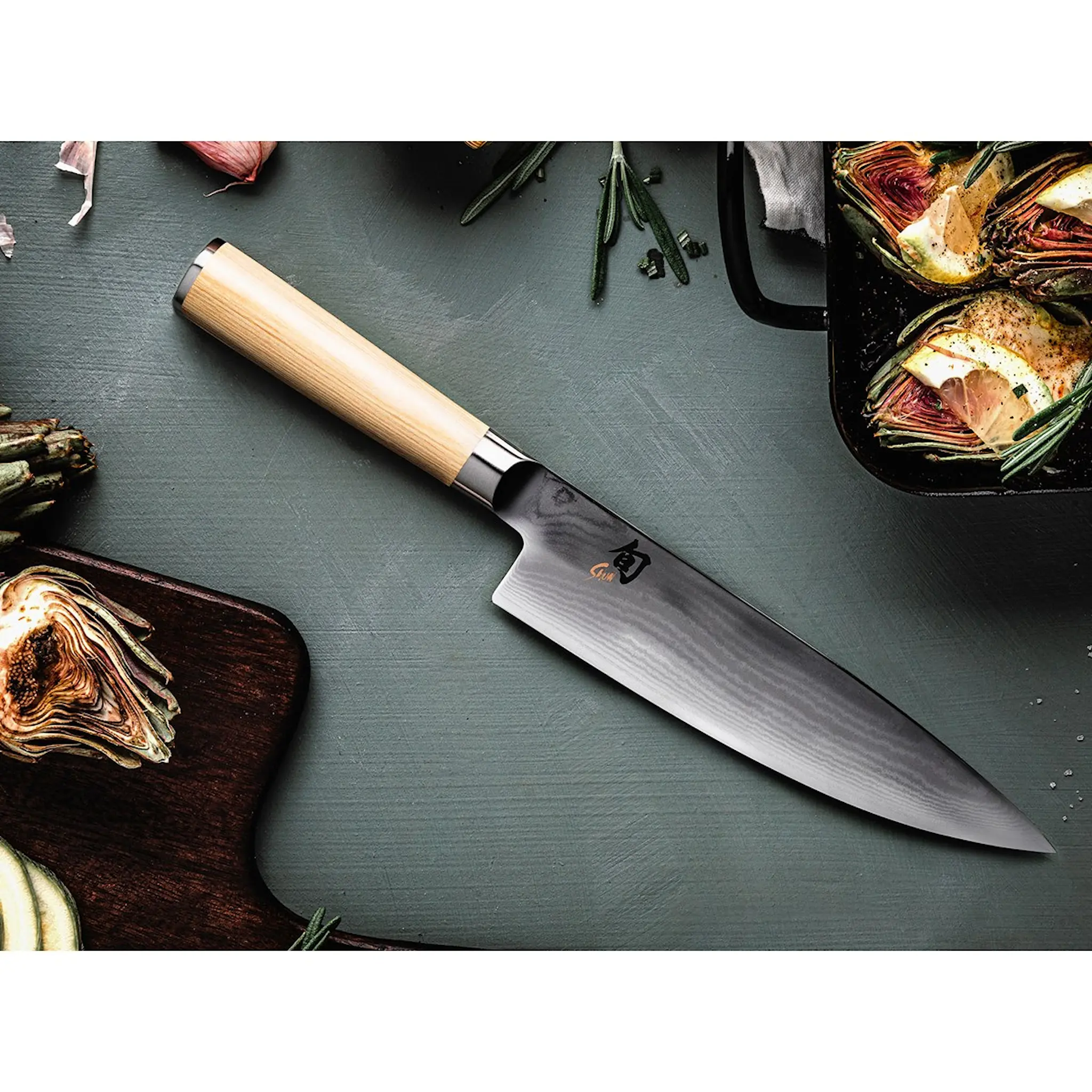 KAI Shun Classic White Gyuto 20 cm Rostfri