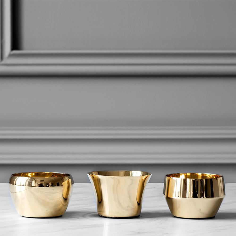 Skultuna Kin Ljuslykta 3-pack Mässing