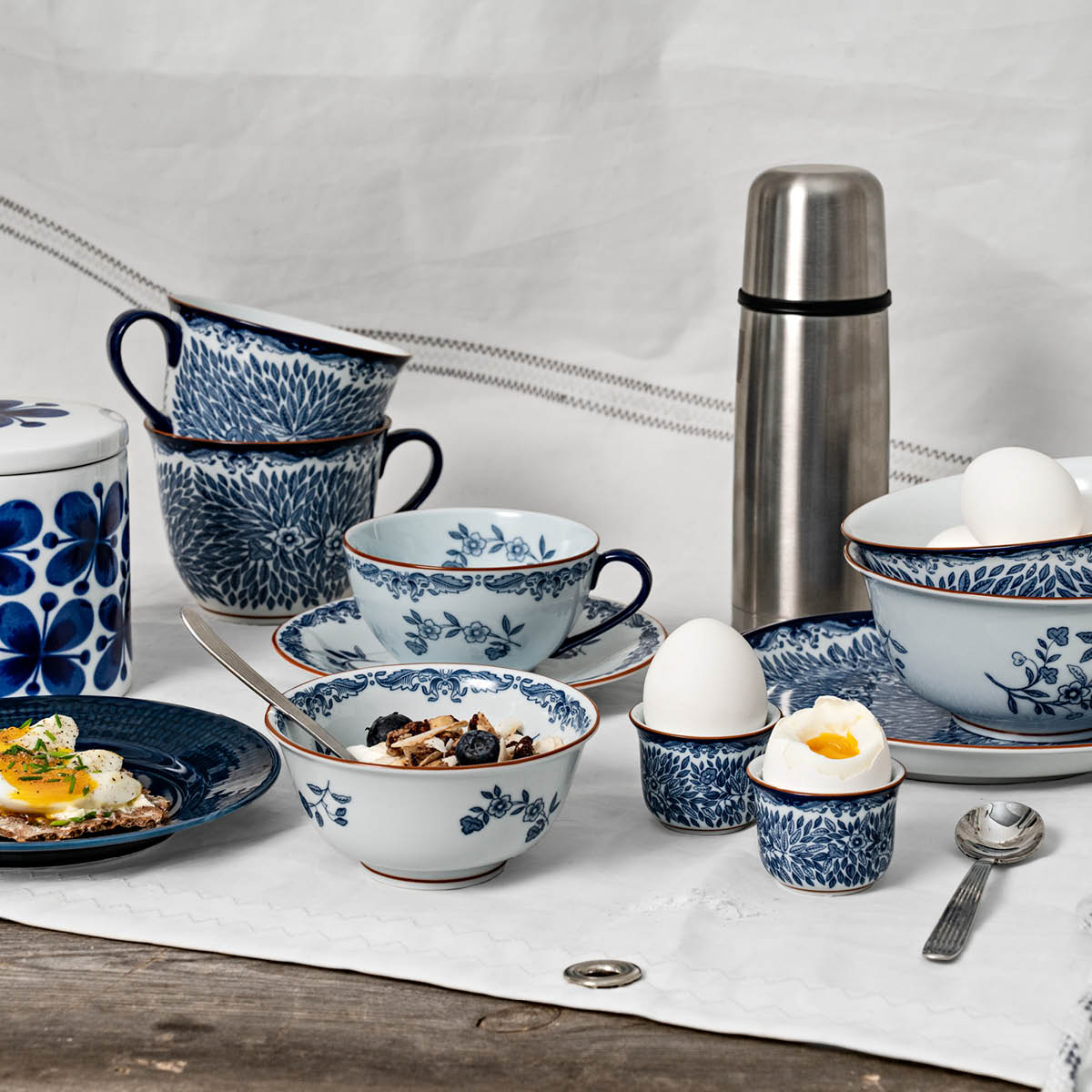 Rörstrand Ostindia Floris Äggkopp 2-pack