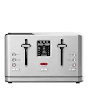 Design digital brödrost 4 skivor stål