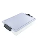 Snacklebox med 11 fack och plastbräda 30x40,5 cm vit