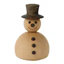 Snögubben trädekoration liten 9,4 cm bok/ek